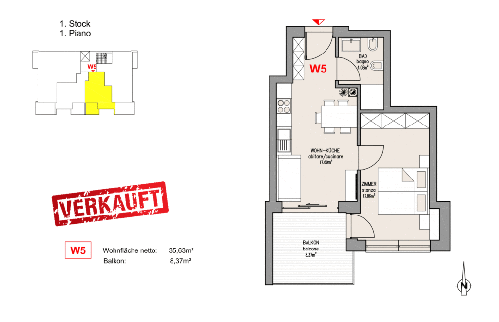 Wohnung 5 verkauft